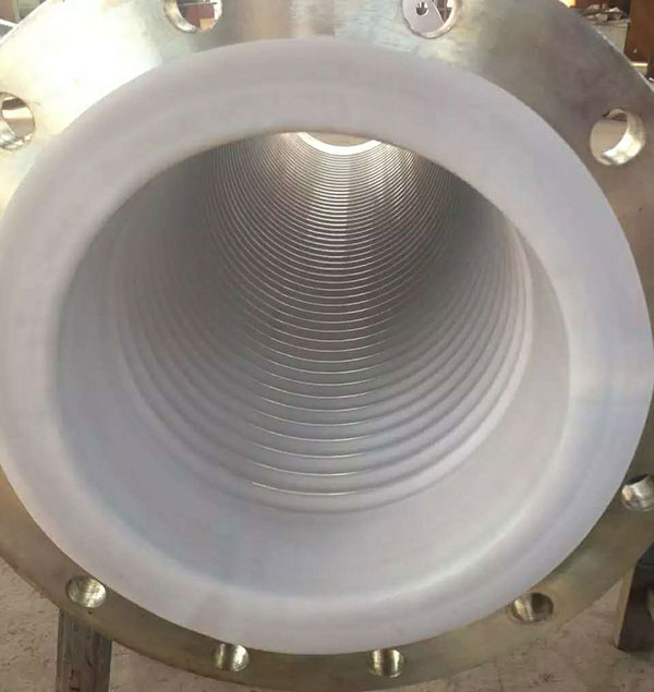 Tetrafluoro Corrugated Pipe with Steel Lining